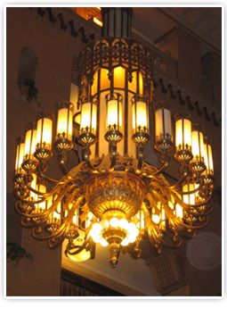 Pittsfield Building Chandelier